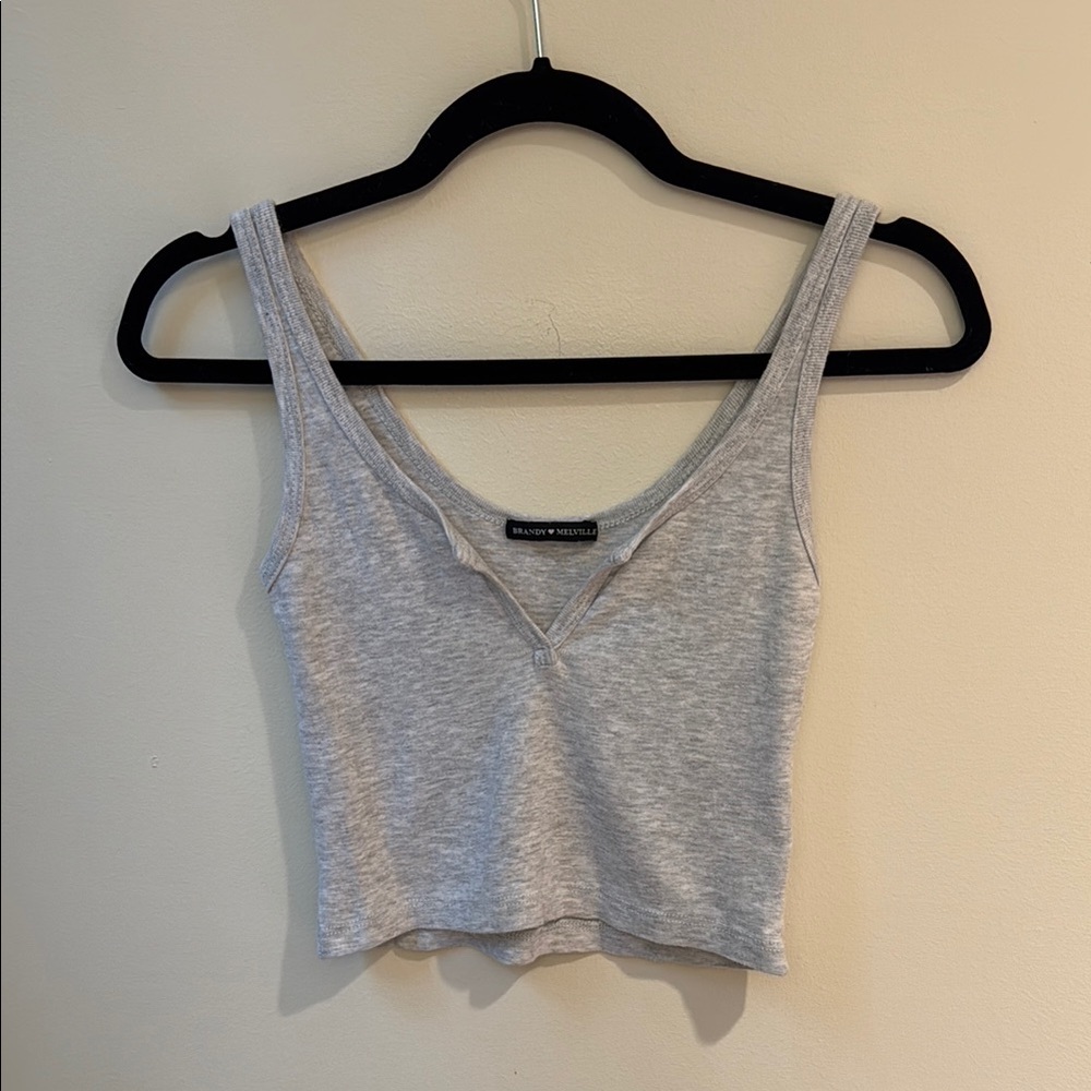 Brandy Melville Cropped gray tank